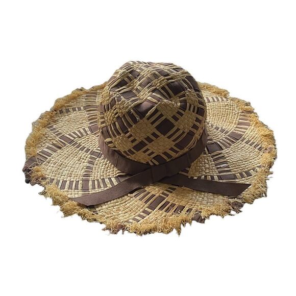 D&Y Straw Woven Lightweight Floppy Sun Hat
Tan Brown One Size - Picture 10 of 13